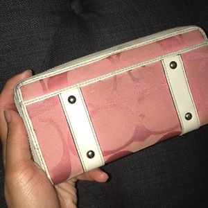 Pink Coach Wallet